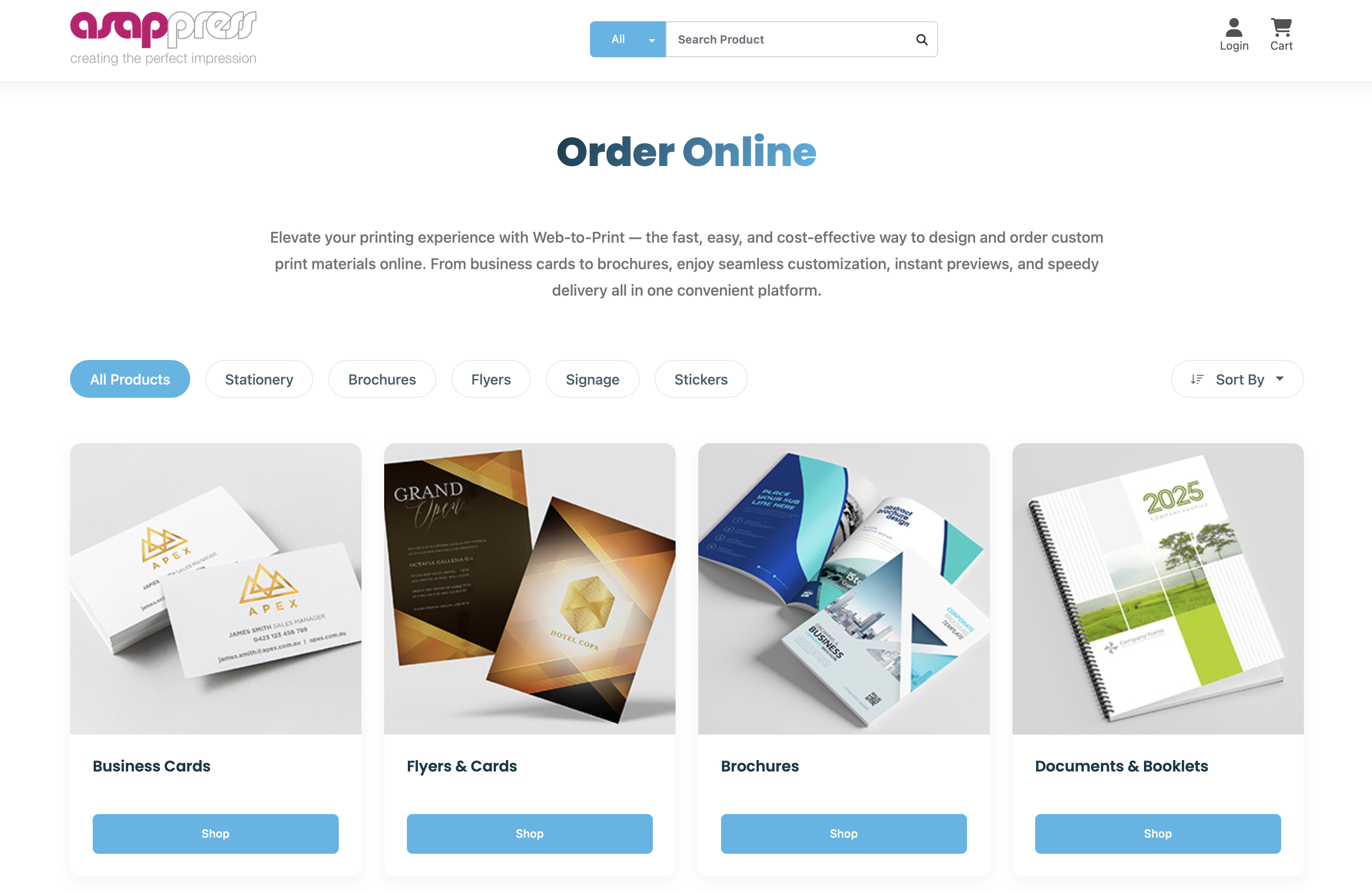 Company Print Products Online