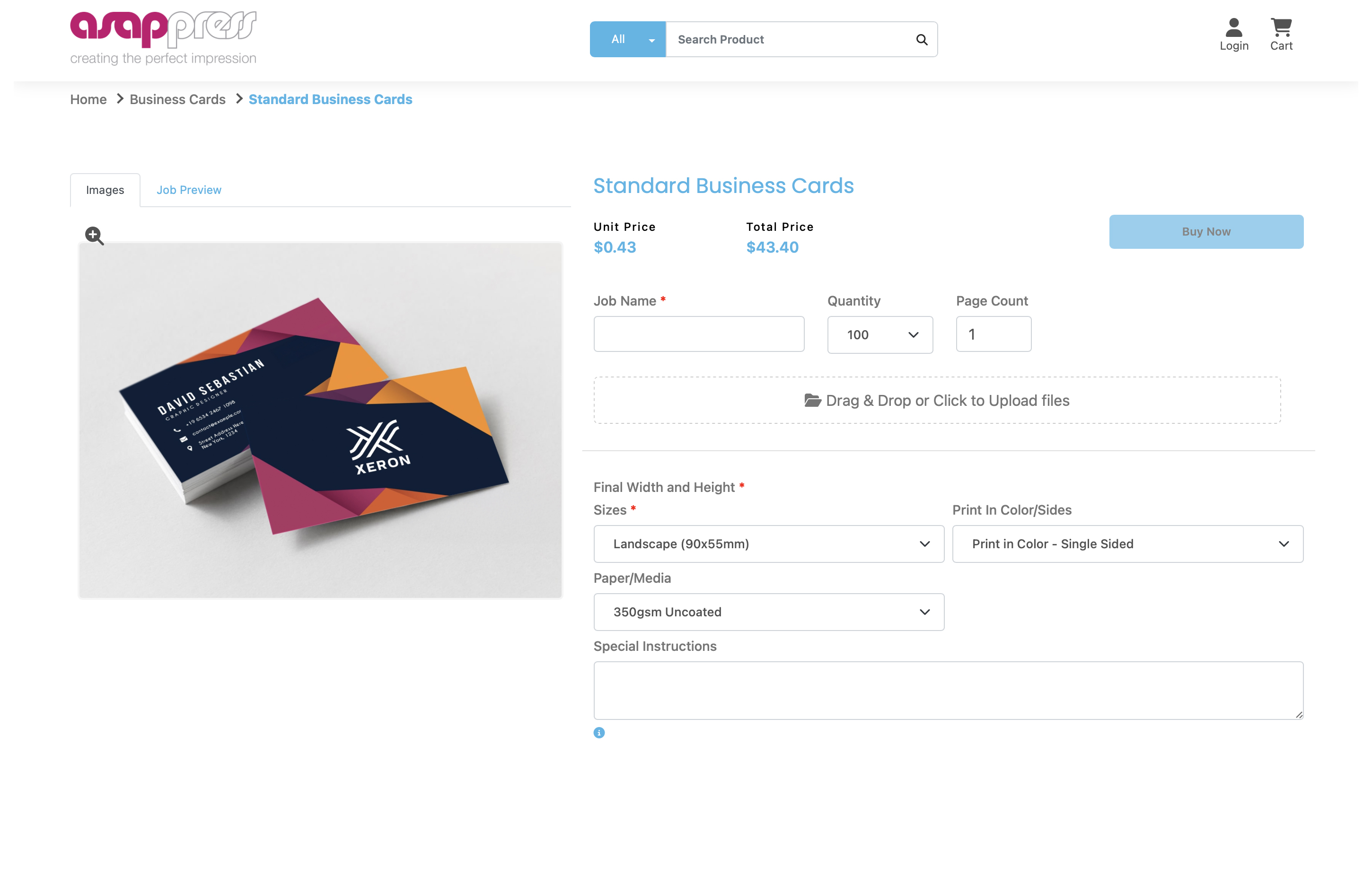 Custom Business Cards Online
